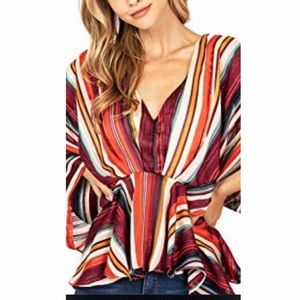 A very flowy striped blouse from Vici.